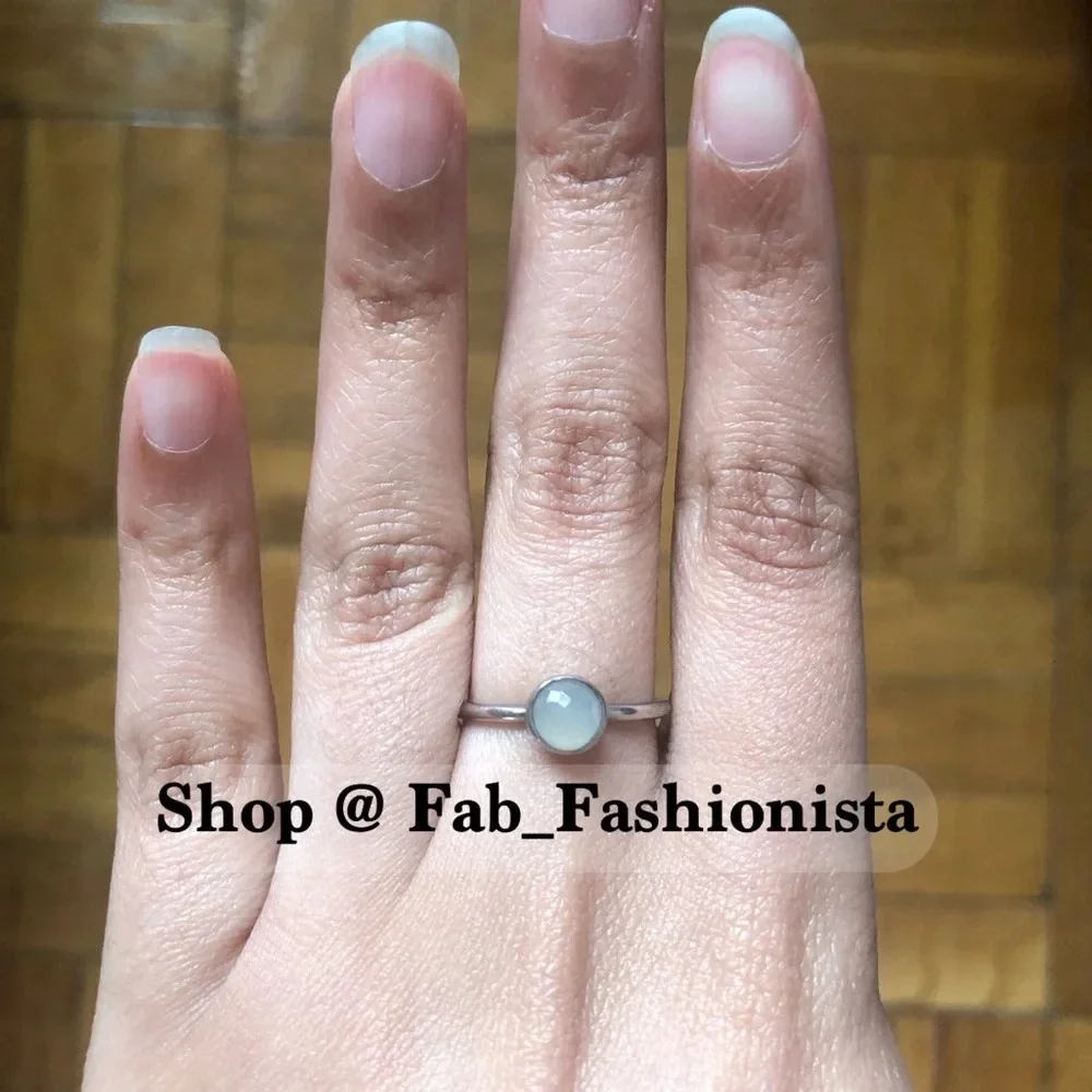 Pandora Sterling Silver Moonstone ring